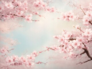 Ethereal Elegance: Delicate Cherry Blossom Wallpaper Art