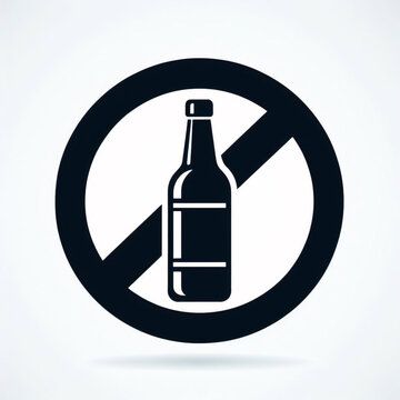 recommend clip art: Ningún icono de línea delgada vectorial relacionado con el signo de alcohol. Botella de vino y copa en señal de prohibición. Aislado sobre fondo blanco. Trazo editable. Ilustración vectorial.