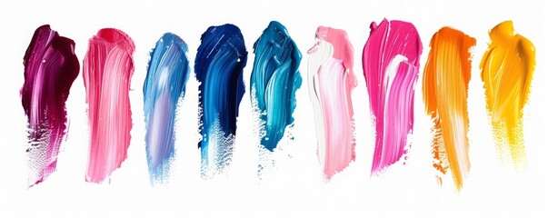 colorful brush strokes background.