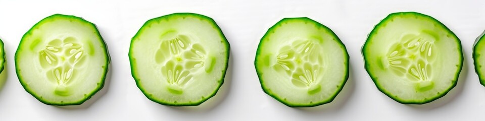 fresh sliced cucumber.