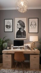 Inspiring office interior design Eclectic style Collab