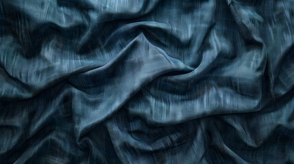 Close Up View of Blue Fabric