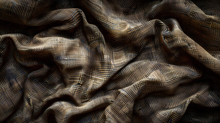 A Black and White Photo of a Cloth