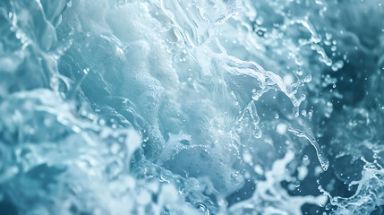 Obraz premium blurred section in the center, surrounded by clear visuals of water splashing or swirling