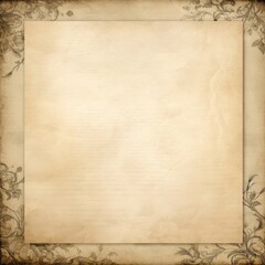 Beige blank paper with a bleak and dreary border