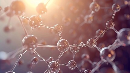 the 3D illustration showcases graphene molecules, epitomizing the forefront of nanotechnology research. Against a backdrop evocative of nanotechnology