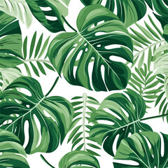 Abstract foliage and botanical background. Green wal