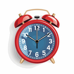 Alarm clock paper style icon- Paper style vector ico