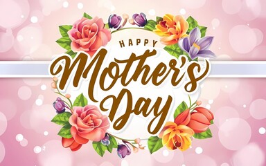 
mothers day floral card 