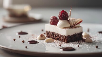 fresh desserts on the table