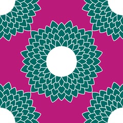 Summer floral print seamless mandala flower pattern for fabrics and wrapping paper and kids clothes textiles
