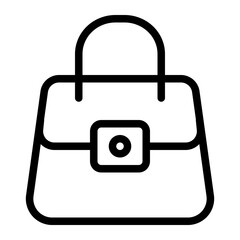 This is the Bag icon from the Shopping icon collection with an Outline style