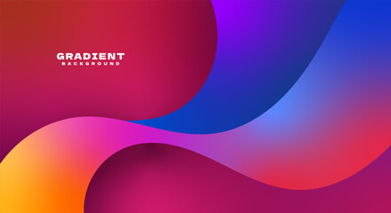 Wave gradient colorful background wallpaper