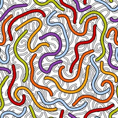 Abstract ribbons seamless stripes lgbtq rainbow pattern for fabrics and linens and summer party accessories