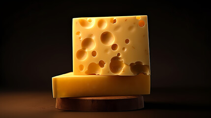 piece of cheese in background