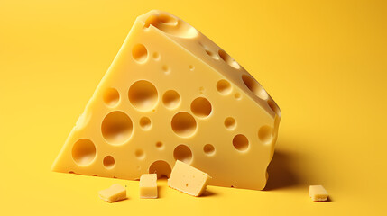 piece of cheese in background