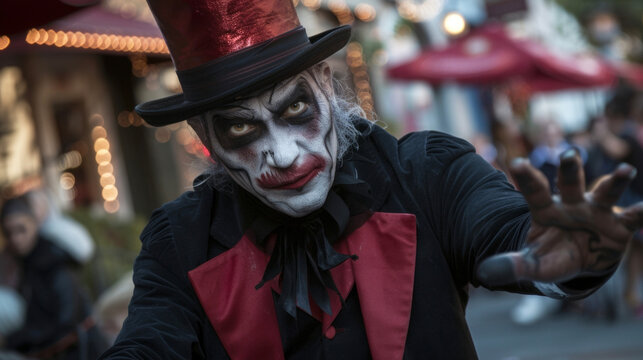 A skilled magician dazzles onlookers with sleight of hand and mindbending illusions their simple setup on a street corner transformed into a grand spectacle.
