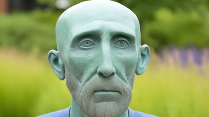 a statue of a man with a beard