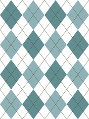 Argyle pattern. Light green. Seamless geometric background for clothing, wrapping paper.