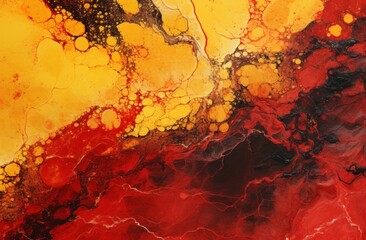 a red and yellow liquid