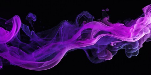 purple smoke in the dark