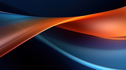 a blue and orange wavy lines
