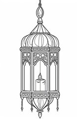 Ramadan Coloring Stock Illustrations