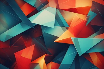 Obraz premium a group of colorful triangles