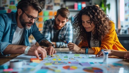 Strategic Business Planning, strategic business planning with an image depicting a team brainstorming ideas, AI