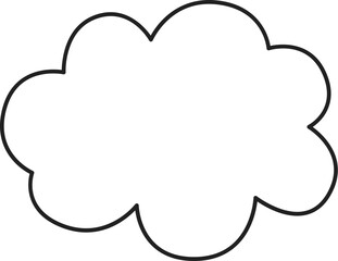 Fototapeta premium Speech Bubble Cloud Doodle
