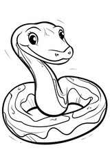Fototapeta premium Top 25 Free Printable Snake Coloring Pages Online