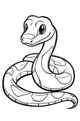 Obraz premium Top 25 Free Printable Snake Coloring Pages Online