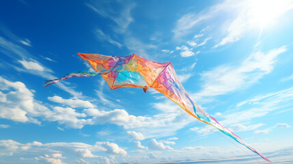 Vibrant Kite Dancing with the Wind