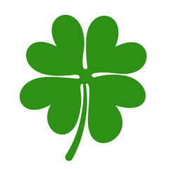 Four-leaf green clover for St. Patrick's Day