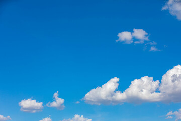 Beautiful and traditional clouds in the blue sky