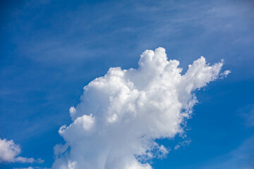 Beautiful and traditional clouds in the blue sky