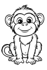 Coloring Pages of Monkeys Printable