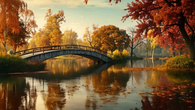 Bridge Painting Over Water