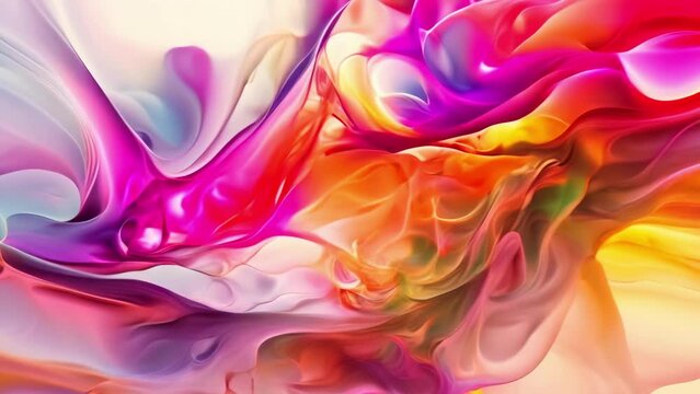 Vibrant Abstract Painting With Diverse Colors