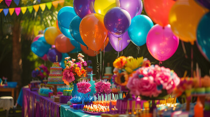 Fototapeta na wymiar colorful balloons in the market