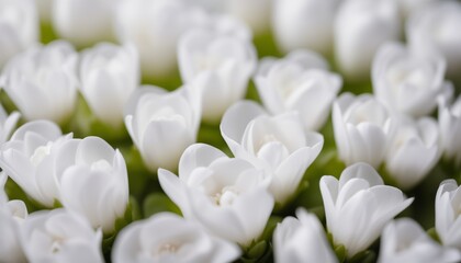  Blooming beauty - A close-up of pristine white flowers
