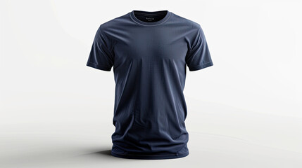 Young Model Shirt Mockup, navy bluet shirt for designs or prints , ai generative, tshirt for design mockups