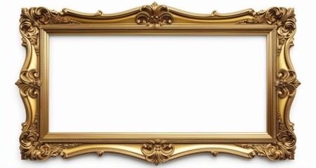  Golden frame, blank canvas, endless possibilities