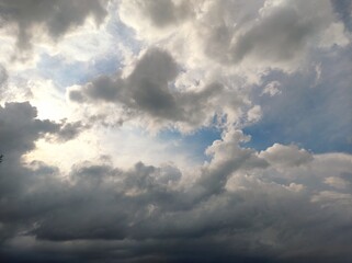 blue sky with clouds