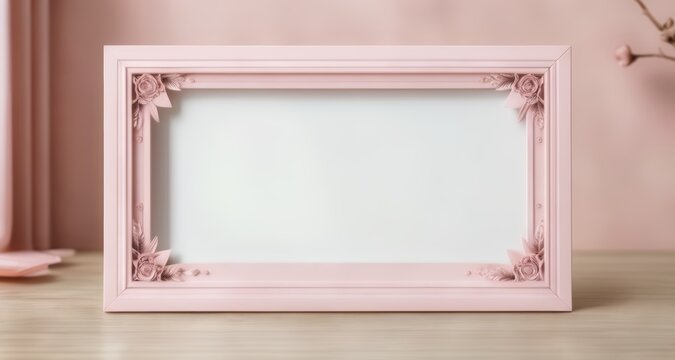 Elegant pink frame, perfect for a cherished photo