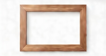  Empty wooden frame on wall