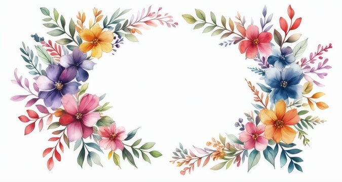  Vibrant Floral Frame - Perfect for Crafts & Decor