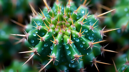 Cactus close-up, macro photography