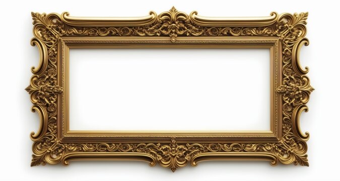  Elegant gold frame, perfect for a masterpiece