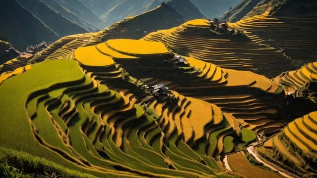 Rice field on terraces 